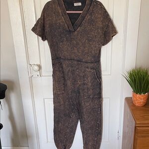 Zenana Tan Jumpsuit